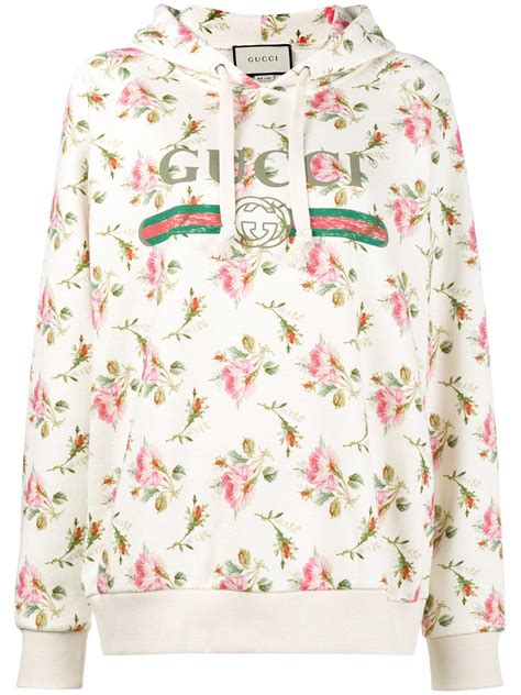 gucci hoodie with roses|farfetch gucci hoodie.